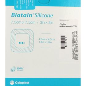 Biatain Silicone de Coloplast 7,5 x 7,5 cm