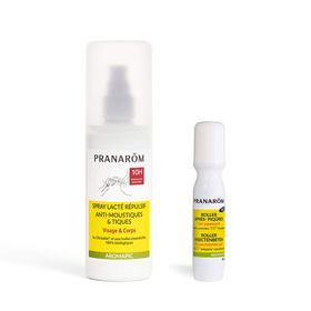 PRANAROM Spray Répulsif Anti-Moustiques + Roller Après-Piqûres