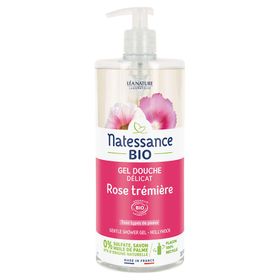 Natessance Gel Douche Douceur Rose à la Mauve Bio Sans Huile de Palme