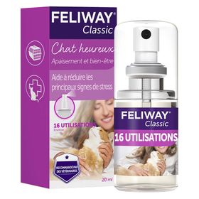 FELIWAY Classic - Anti-stress pour chat - Transport - spray 20 mL
