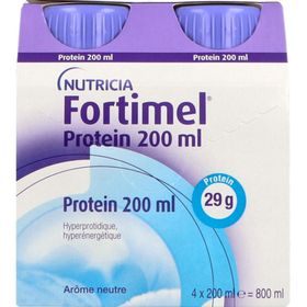 Fortimel Protein Sensation, DADFMS, arôme neutre, 200 ml x 4