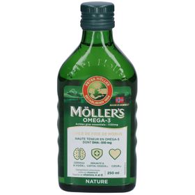Möller's Omega 3 Huile de Foie de Morue Sans Arôme