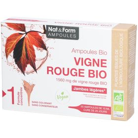 Nat&Form Ampoules Vigne rouge bio