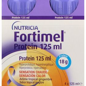 Fortimel Protein Sensation, DADFMS, arôme tropical - gingembre, 125 ml x 4