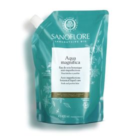 SANOFLORE Eco-recharge Aqua magnifica Eau de soin anti-imperfections certifiée Bio 400ml