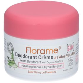 Florame Déodorant Crème à l'Aloe Vera Hypoallergénique Bio 24H