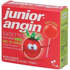 Junior Angin Boite de 8 sucettes