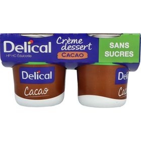 Delical Crème Dessert Sans Sucre HP HC Cacao