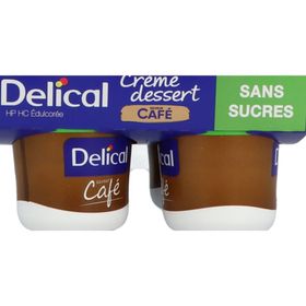 Délical crème dessert sans sucre café HP HC