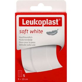 LEUKOPLAST SOFT WHITE - Pansement adhésif extensible, hypoallergénique, prédécoupé