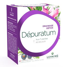 Lehning Depuratum – cure détox drainage hépatique à 7 plantes