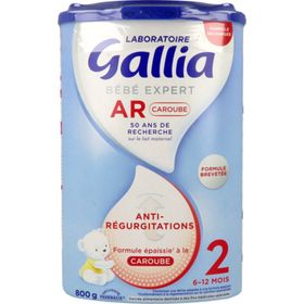 Gallia Bébé Expert AR 2 Caroube – Lait épaissi anti-régurgitations 6–12 mois