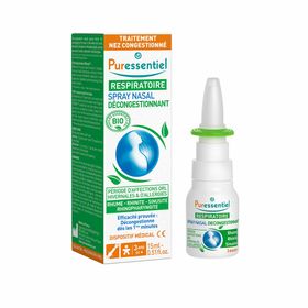 PURESSENTIEL RESPIRATOIRE Spray Nasal Décongestionnant aux HE BIO - 15 ml