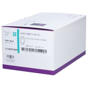 EAKIN DOT SYSTÈME 2 PIÈCES POCHE OUVERTE - Poche vidable, système 2 pièces, opaque. anneau