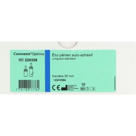 CONVEEN OPTIMA - Etui pénien standard, autoadhésif. diamètre 35 mm (ref. 220359) - bt 15