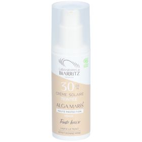 Laboratoires de Biarritz Alga Maris Crème Solaire Teintée Bio SPF30 50 ml - Teinte Ivoire