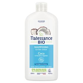 Natessance Shampooing Doux Coco Bio et Kératine Végétale
