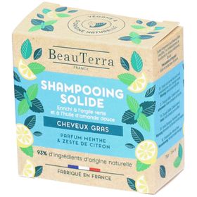 BeauTerra Shampoing Solide - Cheveux Gras