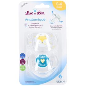 Luc & Léa Tétine Anatomique Silicone 0-6 mois Confort+