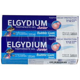 ELGYDIUM Junior Gel Dentifrice Bubble Gum