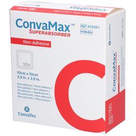 CONVAMAX Superabsorber Non-Adhesive - Pansement hydrocellulaire superabsorbant non-adhésif 10 x 10 cm