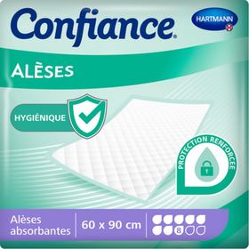 CONFIANCE ALÈSE 8G - Alèse absorbante, intraversable à usage unique, sans latex  - sac 30