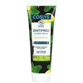 COSLYS Dentifrice au charbon végétal Menthe citron