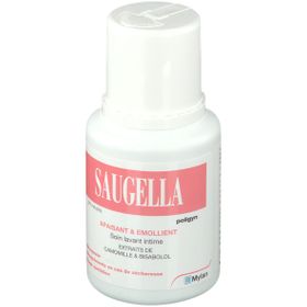 Saugella - Poligyn - Apaisant & Emollient Soin lavant intime - Femmes pendant et après la ménopause - Flacon 100 ml