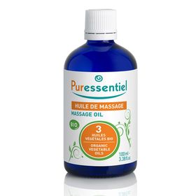 Puressentiel Huile de Massage BIO aux 3 Huiles Végétales