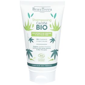 BeauTerra Shampoing Certifié Bio - Chanvre et Aloe Vera