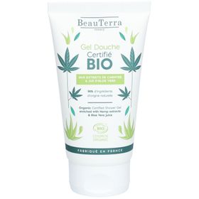 BeauTerra Gel Douche Certifié Bio - Chanvre et Aloe Vera