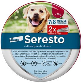 ELANCO Seresto Colliers Grands Chiens x2