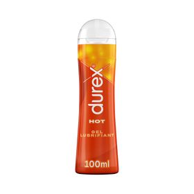 Durex Gel Lubrifiant Hot - Effet Chauffant - Lubrifiant à Base d'Eau - 100ml