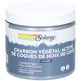 SOLARAY Charbon Végétal Activé de Coques de Noix de Coco