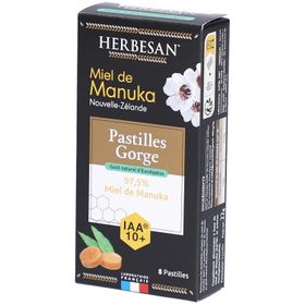 Herbesan Pastilles Gorge Miel de Manuka IAA 10+