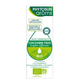 Phytosun Arôms – Huile Essentielle Gingembre frais BIO – 100 % pure et naturelle  – 5 ml