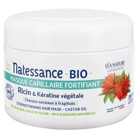 Natessance Masque Capillaire Fortifiant Ricin Bio et Kératine Végétale