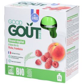 Good Goût Brassé Végétal Riz Pêche Framboise