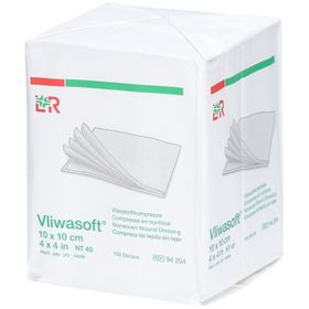 VLIWASOFT - Compresse en non tissé, non stérile. 10 cm x 10 cm (ref. 34535) - sachet 100