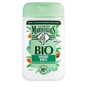 Le Petit Marseillais Crème de Douche Bio Nourrissante, au pH neutre, Amande Douce, 250ml