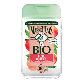 Le Petit Marseillais Gel Douche Bio Rafraichissant - Pêche Nectarine