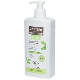 CATTIER KIDS Shampooing douche 2 en 1 Corps et cheveux - Pomme verte