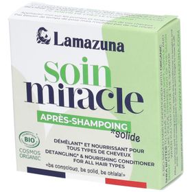 LAMAZUNA Soin Miracle Après-Shampoing Solide