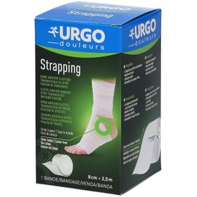 URGO Strapping Bande élastique adhésive de contention 2,5 m x 8 cm