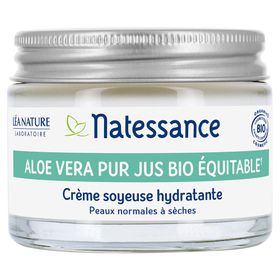 NATESSANCE Crème Soyeuse Hydratante Aloe Vera