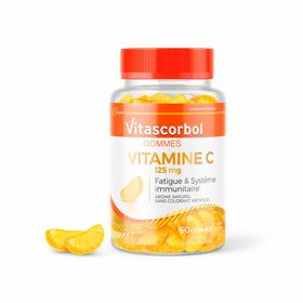 VITASCORBOL Gommes Vitamine C - Complément alimentaire - Boîte de 60 gommes