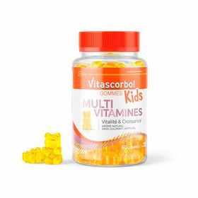 VITASCORBOL Gommes Multivitamines Kids - Complément alimentaire - Boîte de 60 gommes