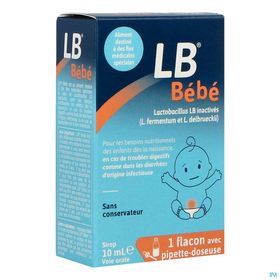 LB Bébé Sirop, Denrée alimentaire destinée à des fins médicales spéciales, fl 10 ml