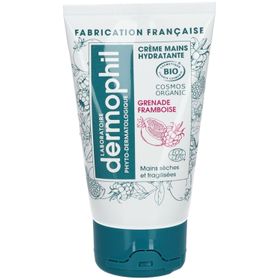 DERMOPHIL Crème Mains Bio Hydratante Grenade Framboise