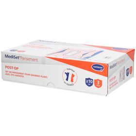 MEDISET PANSEMENT POST - OP GRANDES PLAIES - Set de nettoyage et de recouvrement avec ôte